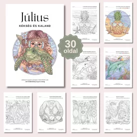   Júliusi Kékség és Kaland  – Léleksimogató színező (PDF)