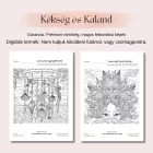 Júliusi Kékség és Kaland  – Léleksimogató színező (PDF)