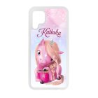 Unikornis és kávé Téli mintás Huawei tok