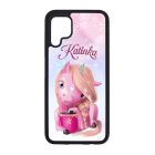 Unikornis és kávé Téli mintás Huawei tok