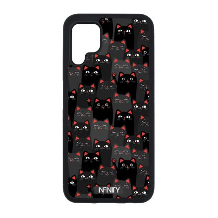 Sok-sok fekete cica mintás Huawei tok