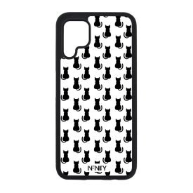 Fehéren fekete cica mintás Huawei tok