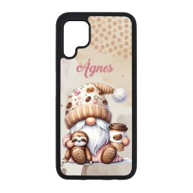   Névvel kérhető - Kávés manó cuki lajhárral mintás Huawei tok