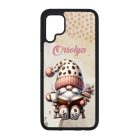 Névvel kérhető - Könyvmoly kávés manó mintás Huawei tok