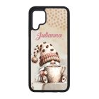 Névvel kérhető - Nagy bögrés kávés manó mintás Huawei tok