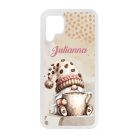 Névvel kérhető - Nagy bögrés kávés manó mintás Huawei tok