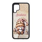 Névvel kérhető - Kávés manó sütikével mintás Huawei tok