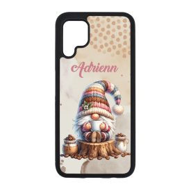 Névvel kérhető - Kávés manó csüccs mintás Huawei tok