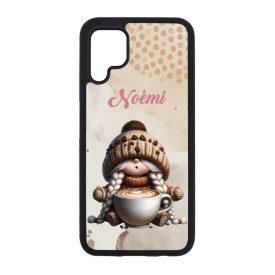   Névvel kérhető - Kávés manó lány - Imádom a kávét mintás Huawei tok