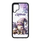 Névvel kérhető - Levendulás manó csüccs mintás Huawei tok