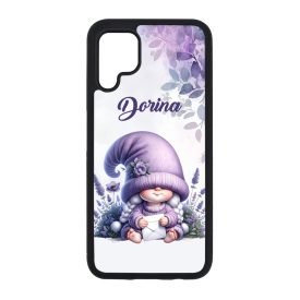   Névvel kérhető - Cuki levendulás manólány levéllel mintás Huawei tok