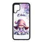 Névvel kérhető - Kalapos levendulás manólány mintás Huawei tok