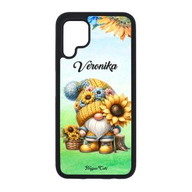 Névvel kérhető Cuki napraforgós manó mintás Huawei tok