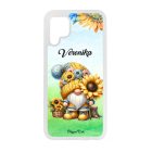 Névvel kérhető Cuki napraforgós manó mintás Huawei tok