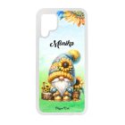 Névvel kérhető Ülő napraforgós manó mintás Huawei tok