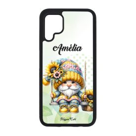   Névvel kérhető Szép szemű hintázó napraforgós manó mintás Huawei tok