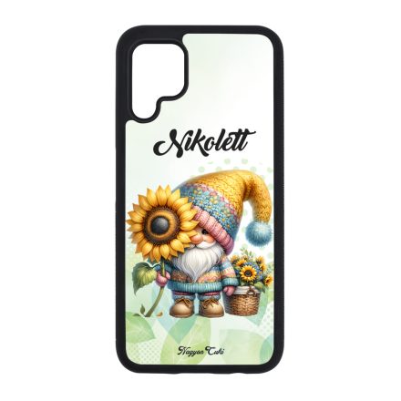 Névvel kérhető Cuki kukucs napraforgós manó mintás Huawei tok