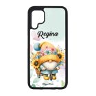 Névvel kérhető Kerékpáros napraforgós manó mintás Huawei tok