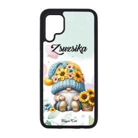   Névvel kérhető Napraforgós manó kosárral mintás Huawei tok