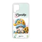 Névvel kérhető Napraforgós manó kosárral mintás Huawei tok