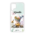 Névvel kérhető Pillangós napraforgós manó lány mintás Huawei tok