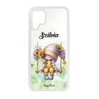 Névvel kérhető Hintázós napraforgós manó lány mintás Huawei tok