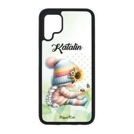   Névvel kérhető Katicás napraforgós manó lány mintás Huawei tok