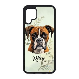 Névvel kérhető - Barna Boxer portré mintás Huawei tok