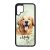 Névvel kérhető - Golden Retriever portré mintás Huawei tok
