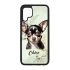 Névvel kérhető - Fekete Csivava portré mintás Huawei tok