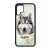 Névvel kérhető - Husky portré mintás Huawei tok