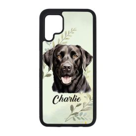   Névvel kérhető - Fekete Labrador Retriever portré mintás Huawei tok