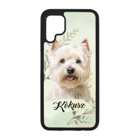 Névvel kérhető - Westie portré mintás Huawei tok