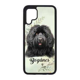 Névvel kérhető - Fekete puli portré mintás Huawei tok