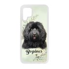 Névvel kérhető - Fekete puli portré mintás Huawei tok