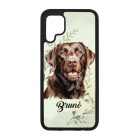 Névvel kérhető - Barna Labrador Retriever portré mintás Huawei tok