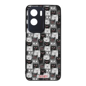 Sok-sok szürke cica mintás Honor tok