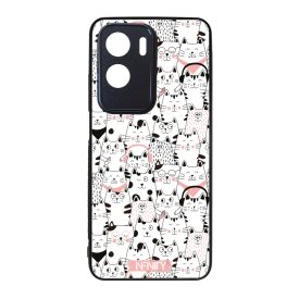 Nagyon cuki cica sokaság mintás Honor tok