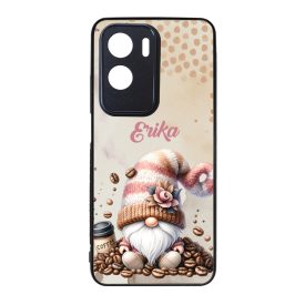   Névvel kérhető - Kávés manó kávébabbal mintás Honor tok