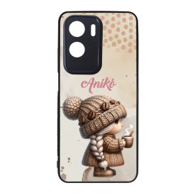   Névvel kérhető - Tündéri kávés manó lány mintás Honor tok