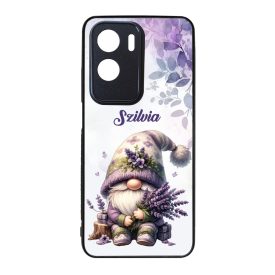 Névvel kérhető - Cuki Levendulás manó mintás Honor tok