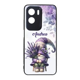   Névvel kérhető - Levendulás manó egy csokorral mintás Honor tok