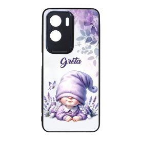   Névvel kérhető - Cuki fekvő levendulás manólány mintás Honor tok