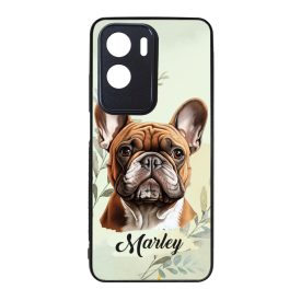   Névvel kérhető - Barna francia bulldog portré mintás Honor tok