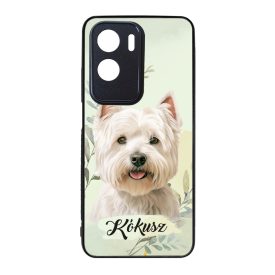 Névvel kérhető - Westie portré mintás Honor tok