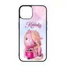 Unikornis és kávé Téli mintás iPhone tok