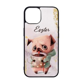 Kávés kutyus iPhone tok