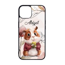 Cuki virágos hörcsög iPhone tok