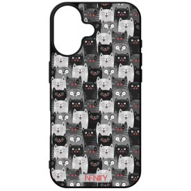 Sok-sok szürke cica mintás iPhone tok