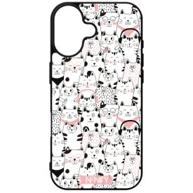 Nagyon cuki cica sokaság mintás iPhone tok